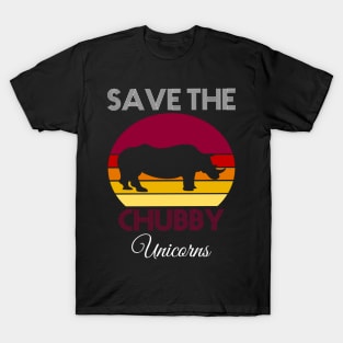 Save The Chubby Unicorns Vintage Distressed T-Shirt